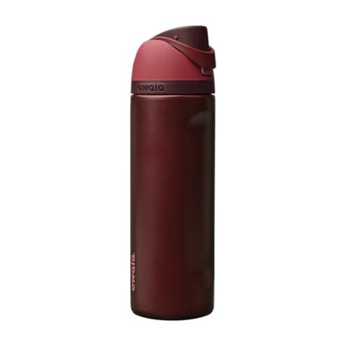 Owala FreeSip Stainless Steel Water Bottle 24 oz Black Cherry