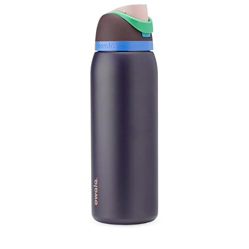 Owala FreeSip Stainless Steel Water Bottle 40 oz Night Safari
