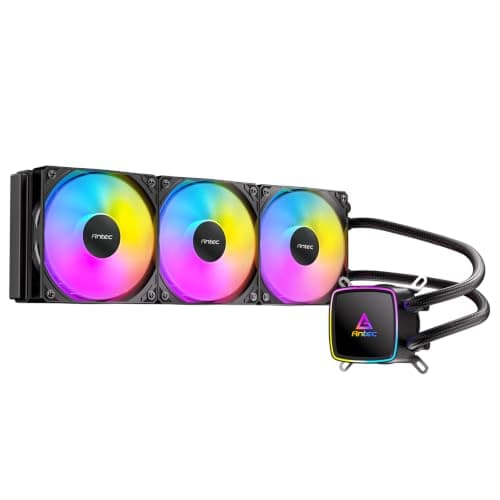Antec Ultra 360 ARGB Liquid CPU Cooler, 3x120mm PWM Fans, High-Performance Pump, Intel LGA 1200/1851/20XX & AMD AM4/AM5 $39.99