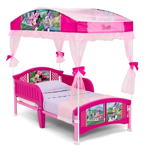 $43.20 | Delta Children Canopy Toddler Bed, Minnie Mouse at Amazon