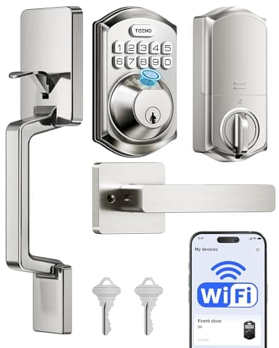 TEEHO TE012W-H WiFi Fingerprint Smart Door Lock (Satin Nickel or Matte Black) $54.99 + Free Shipping