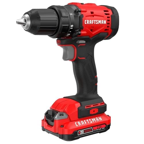 CRAFTSMAN V20 1/2" Cordless Drill Set w/ 2.0Ah Battery, Charger & Double Ended Bit (CMCD702D1) $59.00 + Free Shipping
