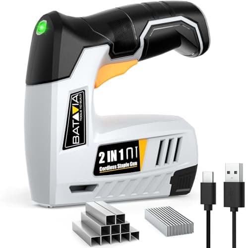 BATAVIA 2-in-1 Cordless Electric Staple Gun & Brad Nailer Kit w/ 2000-Piece Nails & Staples $23.99 + Free Shipping w/ Prime or on $35+