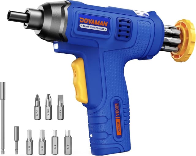 DOVAMAN 6Nm 4V Cordless Electric Screwdriver 9-in-1 w/ Built-In Bit Storage & LED Light $9.99 + Free Shipping w/ Prime or on $35+