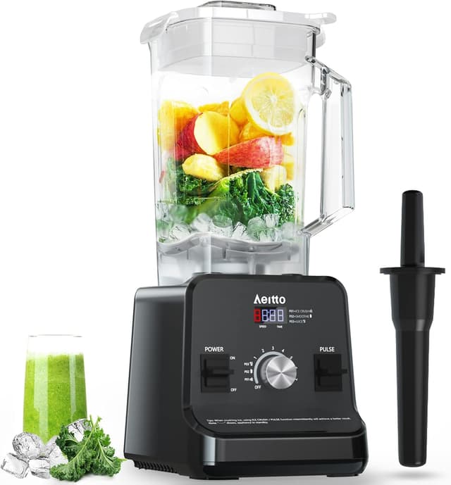 Aeitto 68 Oz Large Capacity Professional Countertop Blender, 1500-Watt Smoothie Blender $29.99
